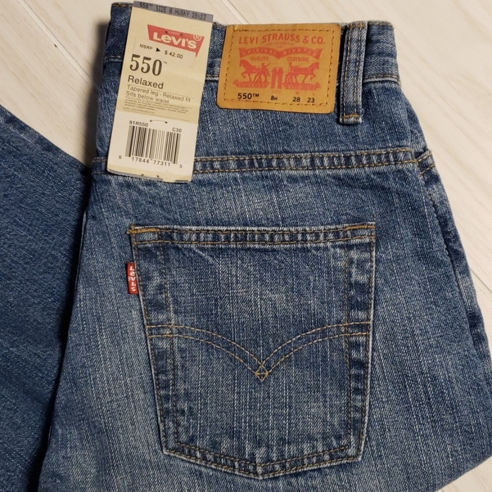 550 Relaxed Fit Jeans Boys 8H HUSKY 28 x 23 Blue